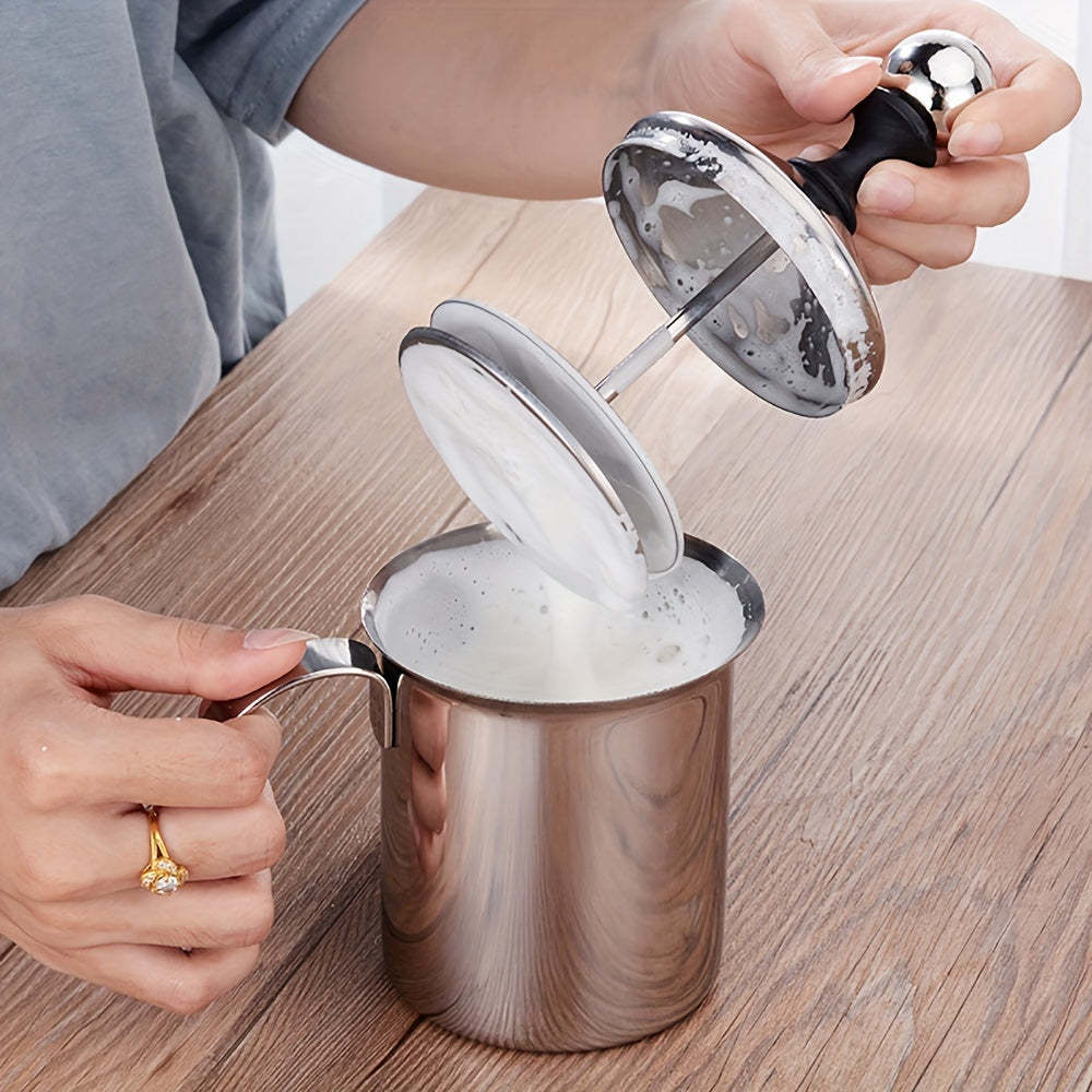 Manual Milk Stainless Steel Handheld Whisk-1