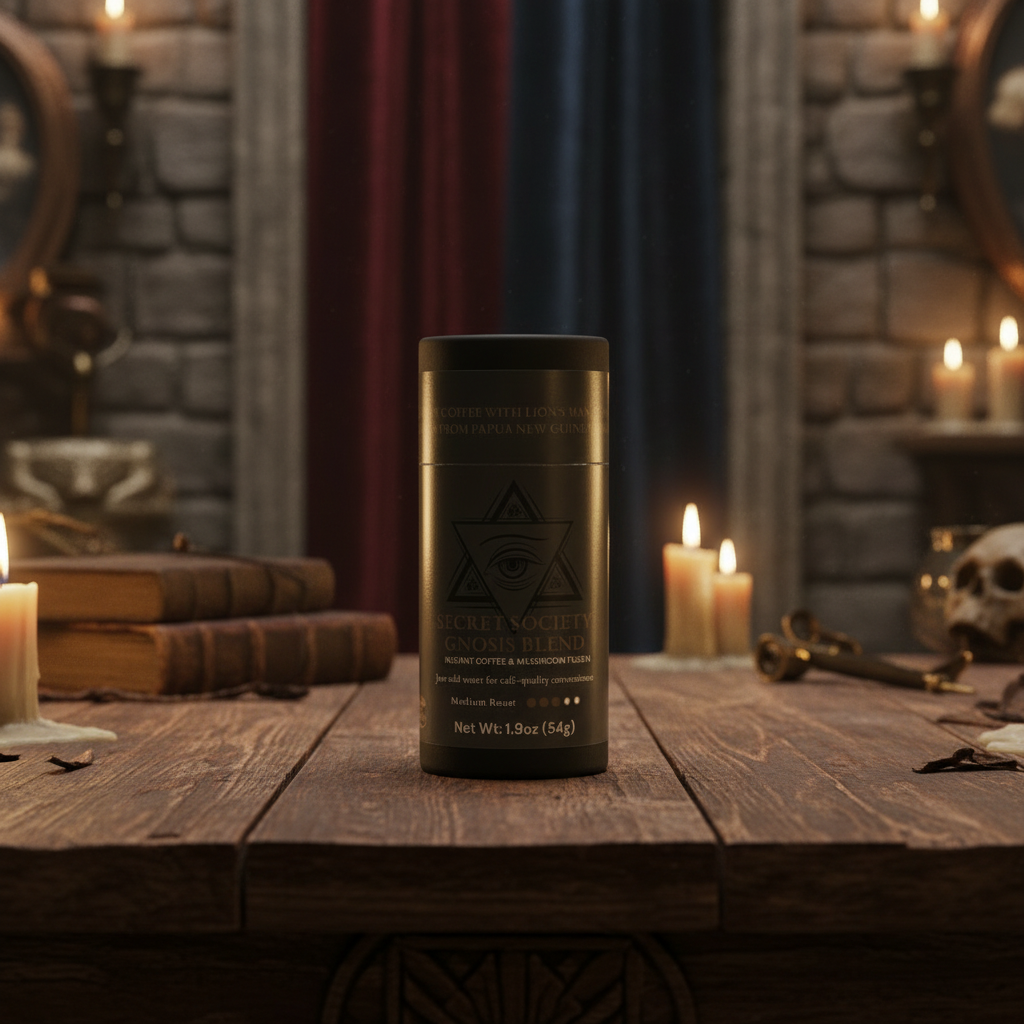 Secret Society Gnosis Blend | Chaga & Lion’s Mane Mushroom Fusion Instant Coffee-0