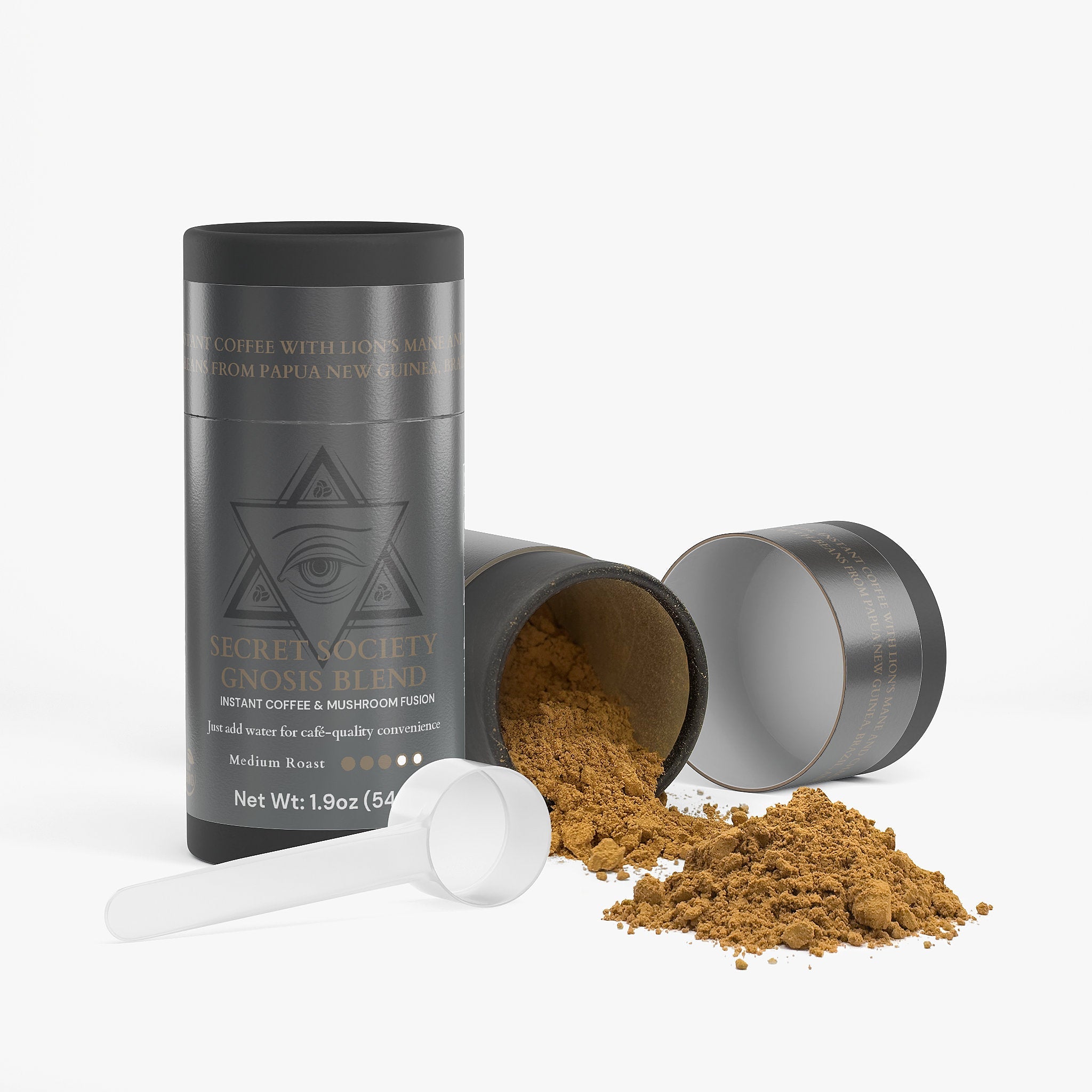 Secret Society Gnosis Blend | Chaga & Lion’s Mane Mushroom Fusion Instant Coffee-2
