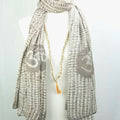 Tulsi OM prayer shawl-0