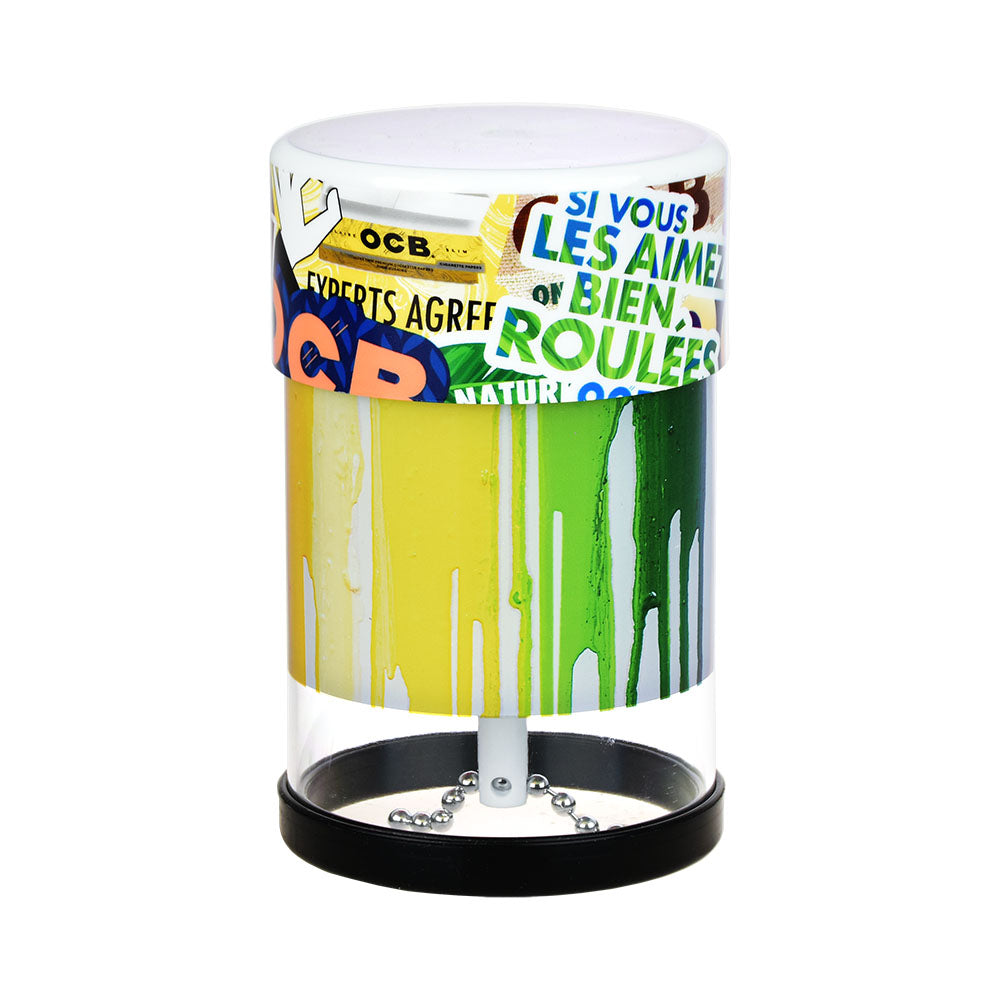 Colorful OCB branded product on a white background