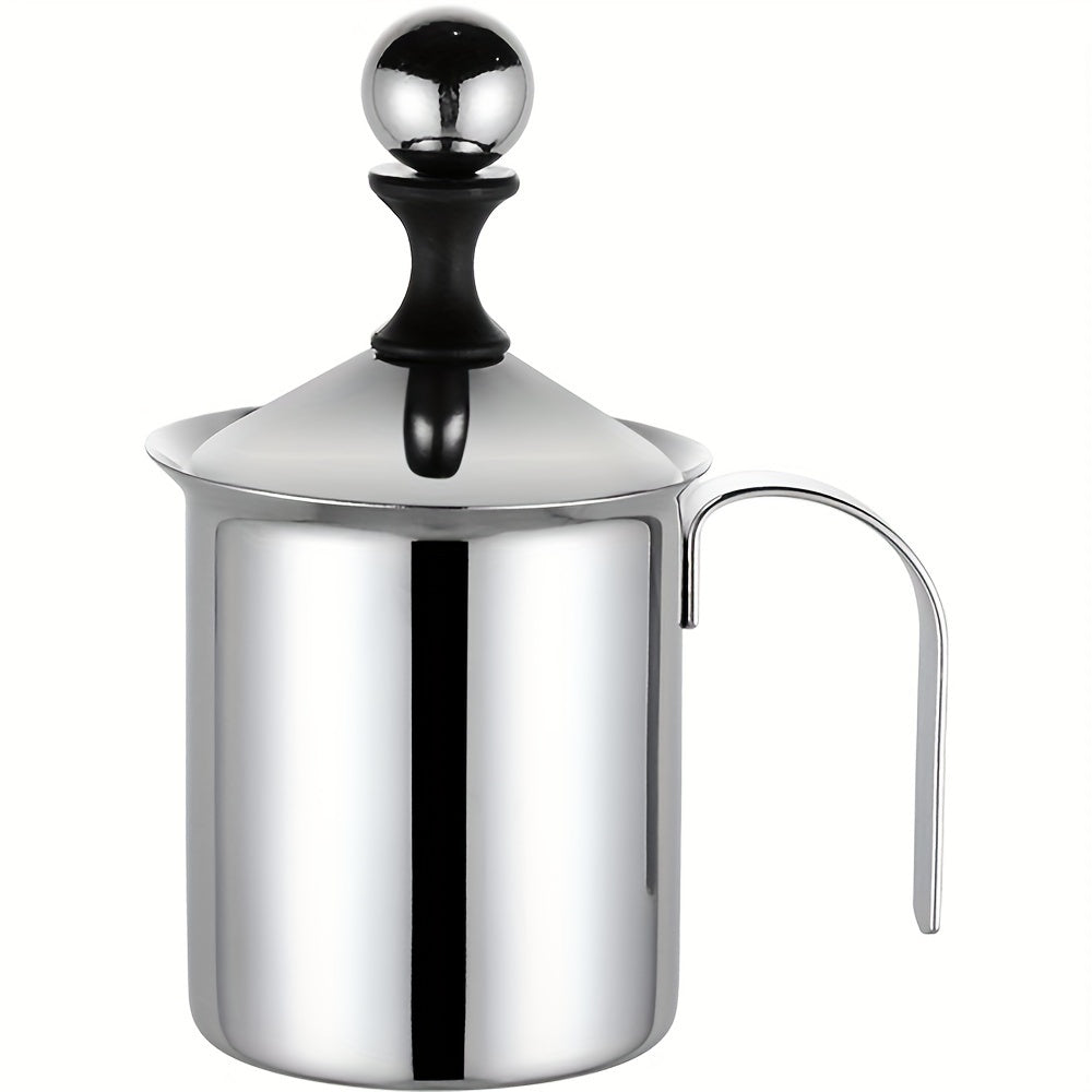 Manual Milk Stainless Steel Handheld Whisk-0
