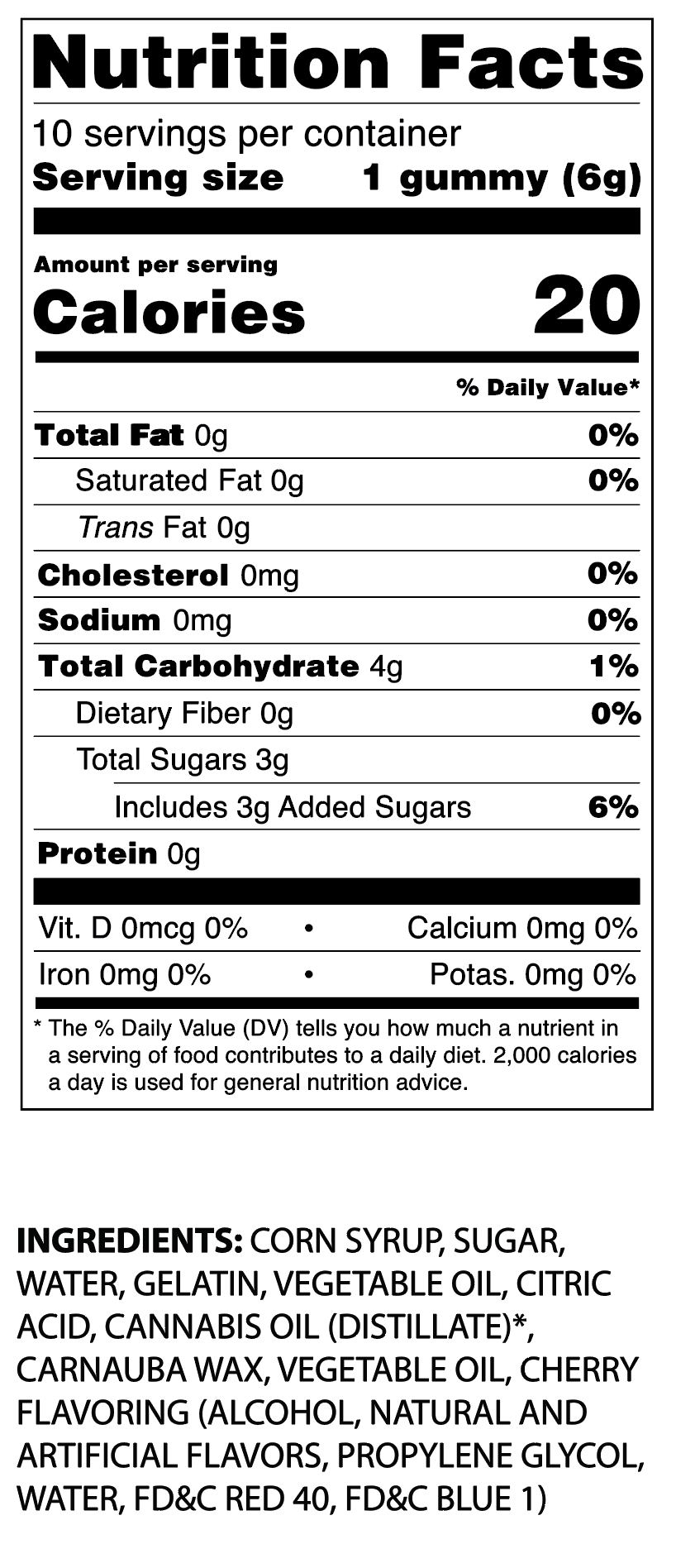 Daily Balance CBD Gummies (20mg)