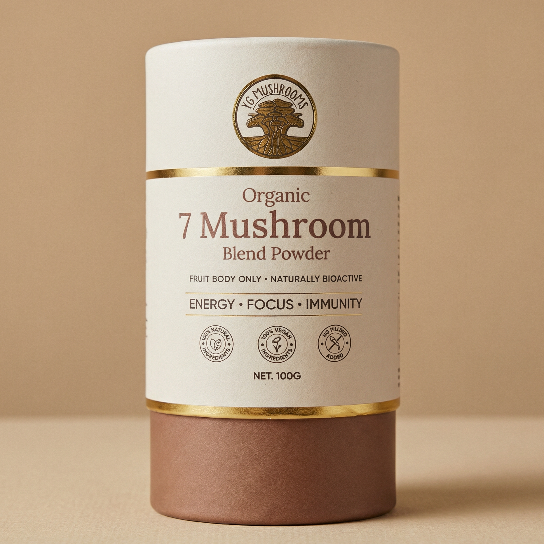 7 Mushroom Blend Powder Australia | Functional Mushrooms | YG Mushrooms-0