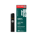 Black vape pen with green packaging featuring 'THCA Ban' branding on a white background