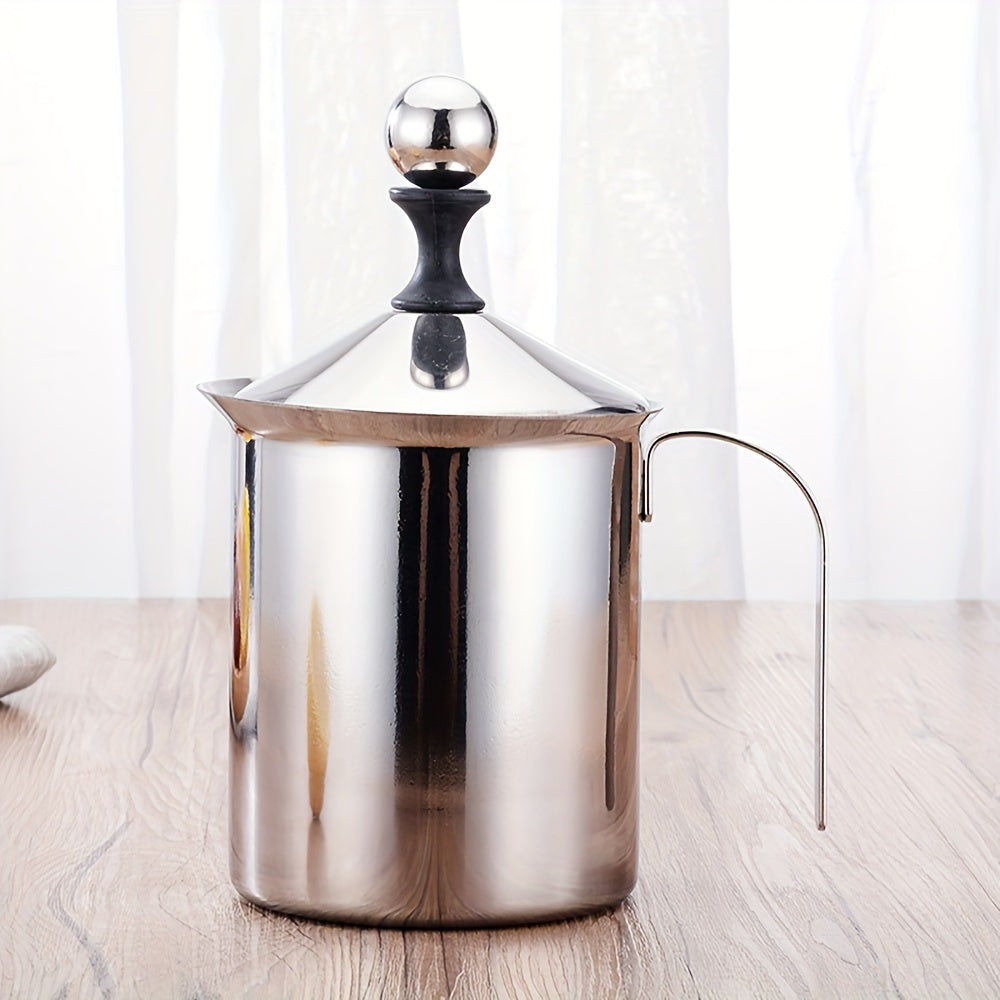 Manual Milk Stainless Steel Handheld Whisk-3