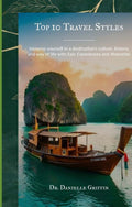 Book cover with a boat on water and mountain landscape, titled 'Top 10 Travel Styles' by Dr. Danielle Griffin.