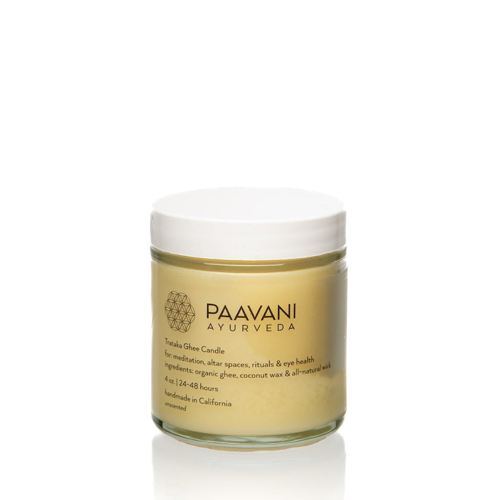 Trataka Ghee Candle | Ayurvedic Meditation Candle for Focus & Eye Health-0