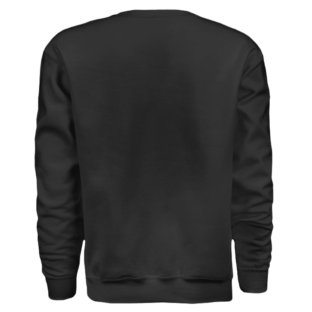 Black sweatshirt on a white background